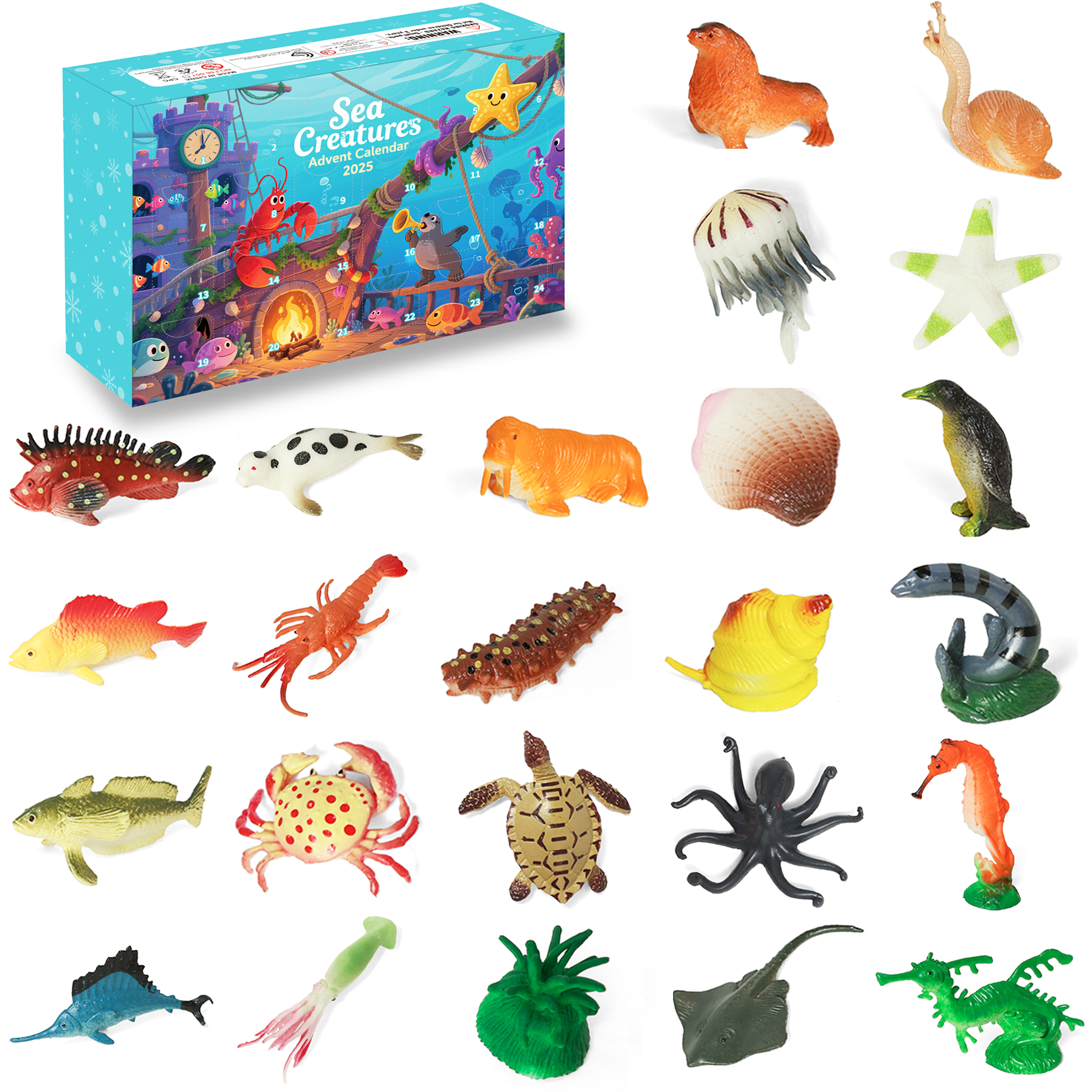 Amazon.com: Sea Animal Advent Calendar 2026 for Kids with 24 pcs